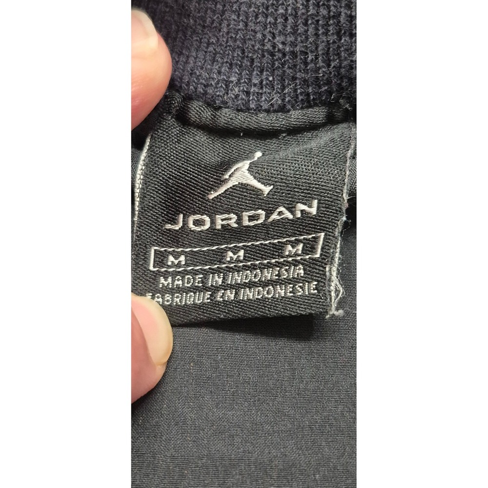 Nike Air Jordan Men's Long Sleeves Activewear Full Zip Black Jacket Sz M Y2K‎ - Picture 6 of 16